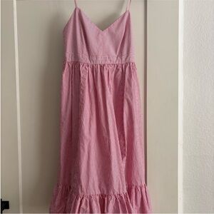 J. Crew Red and White Striped Dress size 8